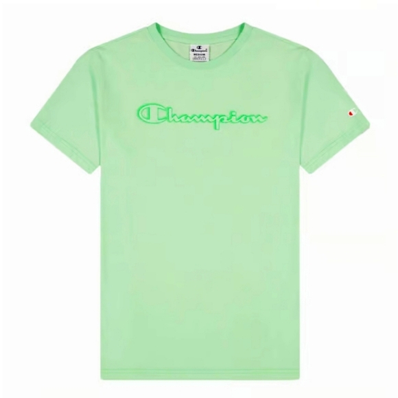 CHAMPION Size 5 Aqua Sky T-Shirt NWT - Picture 1 of 2